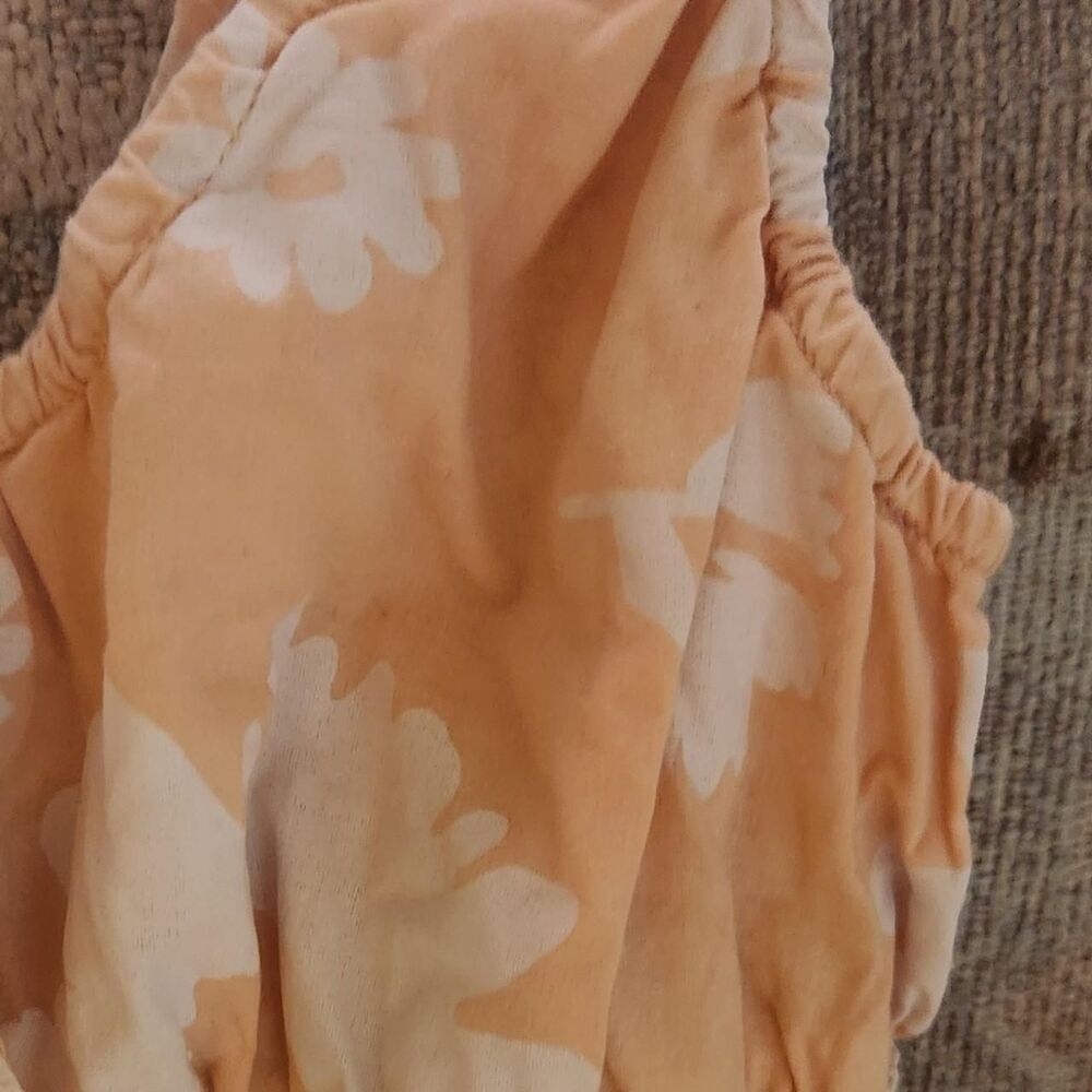 American Eagle Floral Smocked Crop Top coastal cottagecore summer feminine MED - Picture 4 of 7